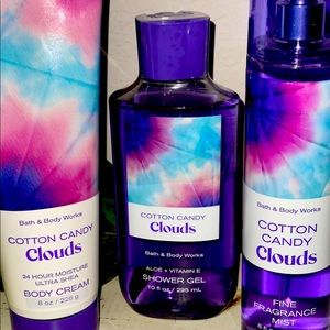 Bath & Body Works Cotton Candy Clouds Bundle
